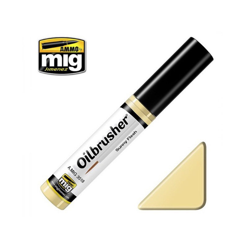 Oilbrusher peau bronzée - peinture à l'huile avec applicateur 10 ml - MIG 3518