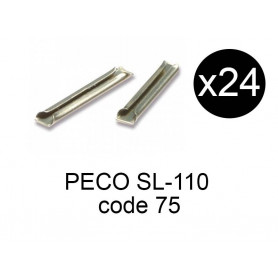 Peco SL-110 - 24x éclisses en métal échelle HO code 75