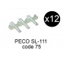 Peco SL-111 - 12x éclisses isolantes échelle HO code 75