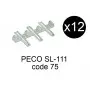 Peco SL-111 - 12x éclisses isolantes échelle HO code 75