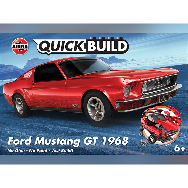 Ford Mustang GT 1968 - Quick Build - AIRFIX J6035