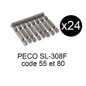 PECO SL-308F - x24 traverses type bois additionnelles pour rails échelle N