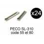 Peco SL-310 - éclisses en métal échelle N code 80 et 55