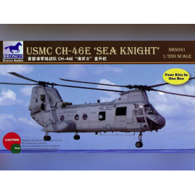 Hélicoptère CH-46E Sea Knight (x4) - 1/350 - BRONCO MODELS NB5031