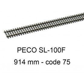 PECO SL-100F - Rail flexible 914 mm traverses bois code 75 - HO