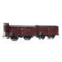 2x wagons couverts PLM 20T PLM ép II - HO 1/87 - REE WB-696