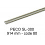 PECO SL-300 - Rail flexible 914 mm traverses bois code 80 - N