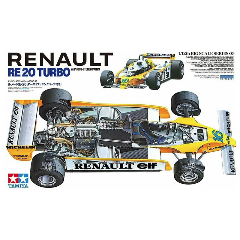 Renault RE 20 Turbo - échelle 1/12 - TAMIYA 12033