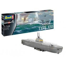 Sous-marin allemand Type XXI - échelle 1/144 - REVELL 05177