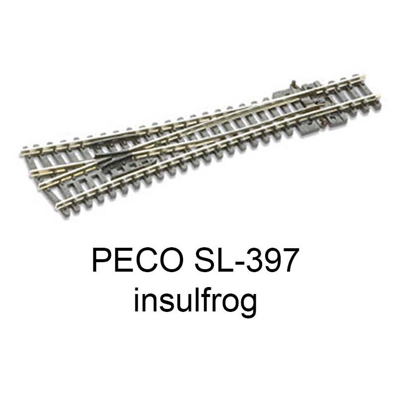 PECO SL-397 - Aiguillage symétrique Insulfrog échelle N