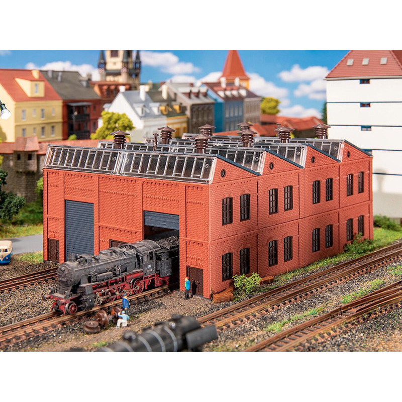 Cada Bricks Outland Models Abri De Locomotive/maison De Moteur (2 Stales) échelle 1:87 HO Ludicabane Kit De Construction De Cabane