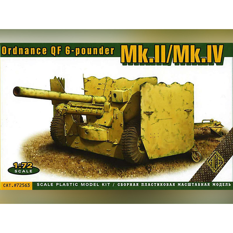Ordnance QF 6-pounder Mk.II/Mk.IV - échelle 1/72 - ACE 72563
