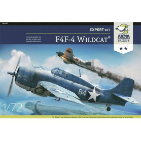 F4F-4 Wildcat expert kit - échelle 1/72 - ARMA HOBBY 70047