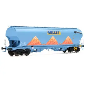Wagon céréalier Tagnpps Millet ép VI - HO 1/87 - LS Models 30587