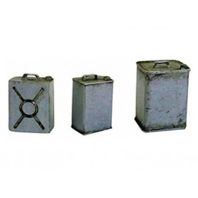 3 types de bidons carrés WWII - échelle 1/35 - PLUS MODEL EL059