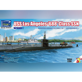 USS Los Angeles 688 Class SSN w/DSRV-1 - échelle 1/350 - RIICH MODELS RN28008