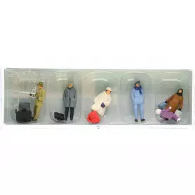 Voyageurs en hiver - HO 1/87 - PREISER 14038