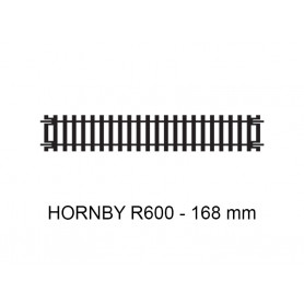 Rail droit 168 mm code 100 - HO 1/87 - HORNBY R600