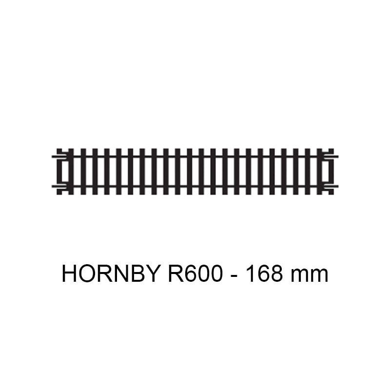 Rail droit 168 mm code 100 - HO 1/87 - HORNBY R600