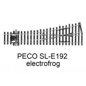 PECO SL-E192 - Aiguillage court à gauche electrofrog code 75 échelle HO