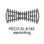 PECO SL-E193 - Croisement court 24° electrofrog code 75 échelle HO