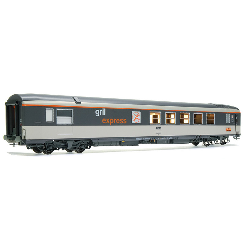 Voiture Gril Express Palatino SNCF ép. IV-V - HO 1/87 - LS Models 40156