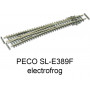 PECO SL-E389F - Aiguillage à gauche grand rayon 10° electrofrog code 55 échelle N