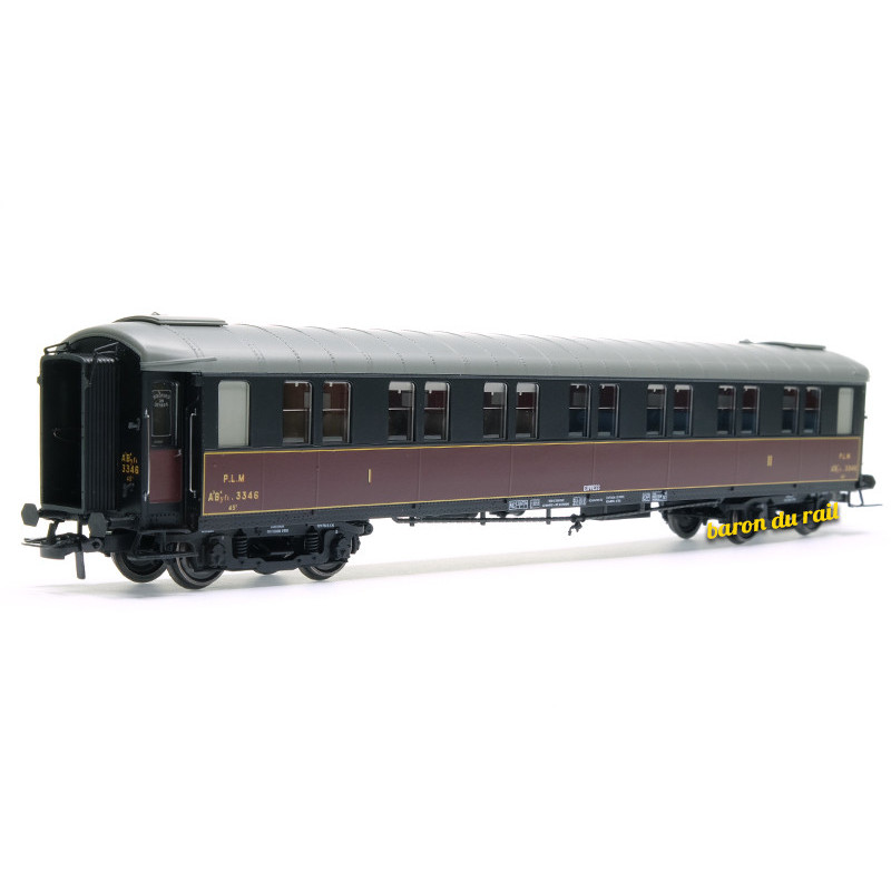 Voiture Métallisée A3B4 N°3346, PLM Ep.II HO 1/87 - REE VB-450