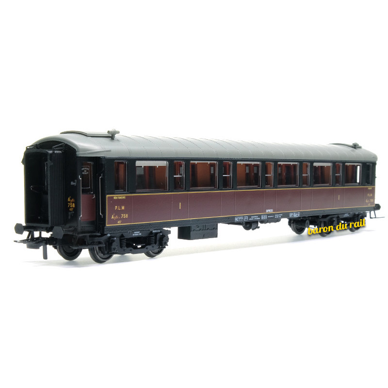 Voiture Métallisée A7 N°758, PLM Ep.II HO 1/87 - REE VB-451