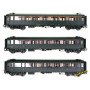 3x Voitures métallisées ex-PLM A7, B8 ép. IIIb HO 1/87 - REE VB-456
