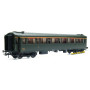 Voiture Métallisée Ex-PLM, A7, vert 306, SNCF Ep.III B HO 1/87 - REE VB-457