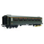 Voiture Métallisée Ex-PLM, A7, vert 306, SNCF Ep.III B HO 1/87 - REE VB-457