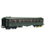 Voiture Métallisée Ex-PLM, B8, vert 306, SNCF Ep.III B HO 1/87 - REE VB-458
