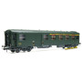 Voiture Métallisée Ex-PLM, A4D, feux, vert 301, SNCF Ep.III D HO 1/87 - REE VB-460