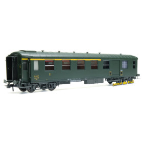 Voiture Métallisée Ex-PLM, A4D, feux, vert 301, SNCF Ep.III D HO 1/87 - REE VB-460
