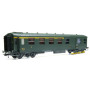 Voiture Métallisée Ex-PLM, A4D, feux, vert 301, SNCF Ep.III D HO 1/87 - REE VB-460