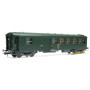 Voiture Métallisée Ex-PLM, B4D, feux, vert 301, SNCF Ep.IV HO 1/87 - REE VB-465