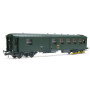 Voiture Métallisée Ex-PLM, B4D, vert 301, SNCF Ep.IV HO 1/87 - REE VB-466