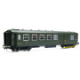 Voiture Métallisée Ex-PLM, B4D, feux, vert 306, SNCF Ep. V-VI HO 1/87 - REE VB-467
