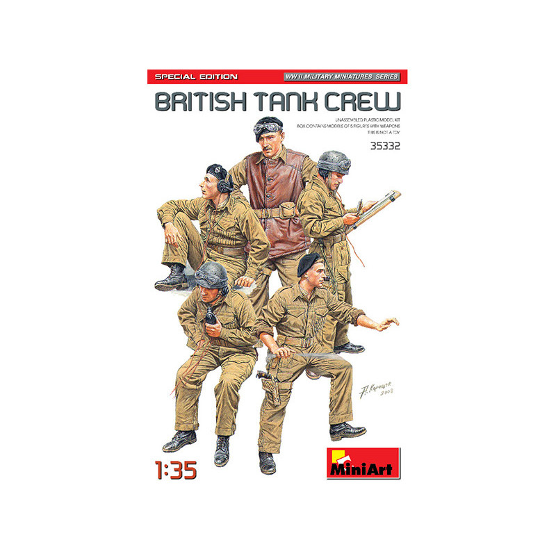 Equipage de char britannique - échelle 1/35 - MINIART 35332