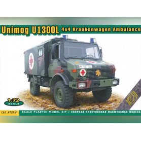 Unimog U1300L 4x4 ambulance - échelle 1/72 - ACE 72451