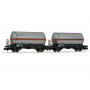 2x wagons citerne gaz ép III SNCF - N 1/160 - ARNOLD HN6525