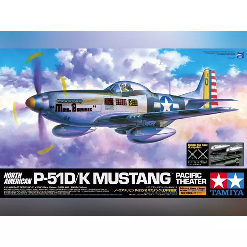 P-51D/K Mustang Pacifique - WWII - 1/32 - Tamiya 60323