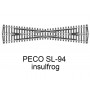 PECO SL-94 - croisement long 12° insulfrog code 100 échelle HO