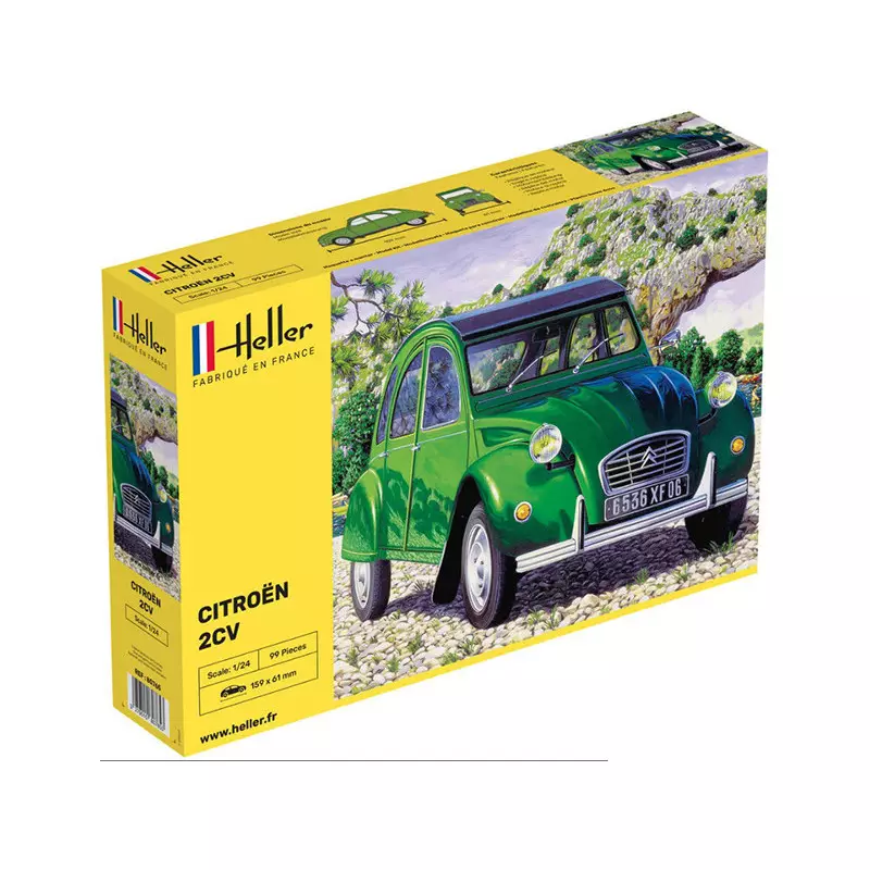 Citroën 2 CV - échelle 1/24 - HELLER 80765