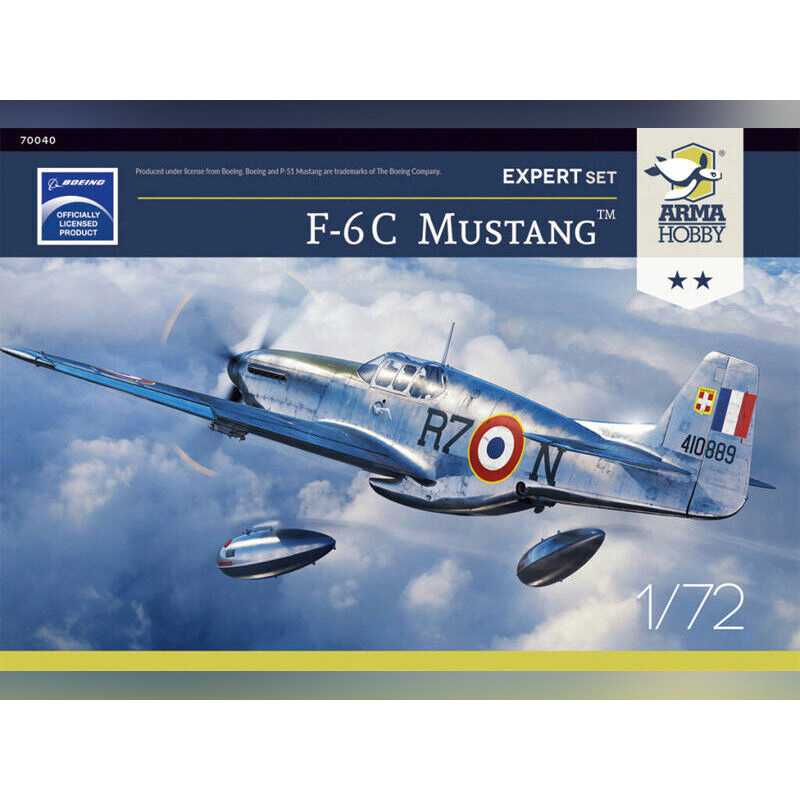 F-6C Mustang Expert Set - échelle 1/72 - ARMA HOBBY 70040