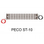 PECO ST-10 - rail droit d'alimentation code 80 échelle N