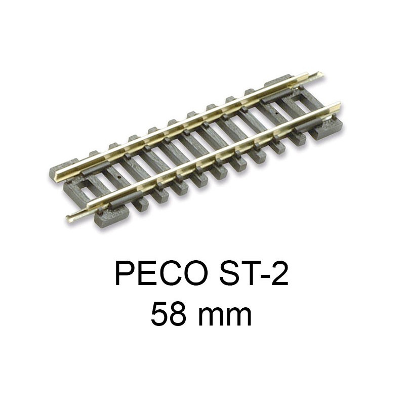 Rail Setrack courbe R 298.5mm 22.5 degrés  code 80 N-1/160-PECO ST-16 