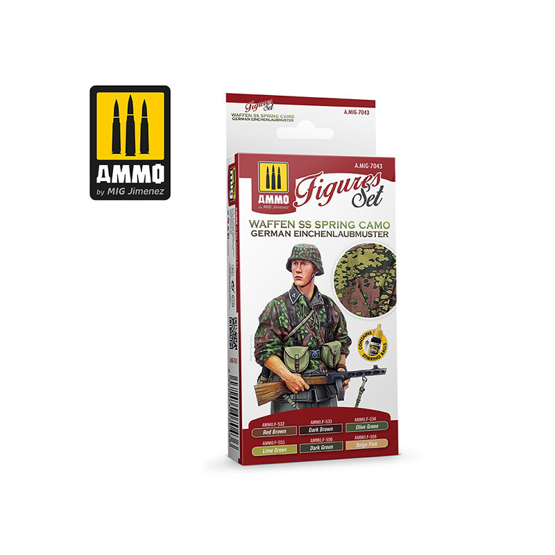 Set peintures uniformes printemps Waffen SS - MIG 7043