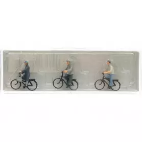 3x cyclistes - HO 1/87 - PREISER 10333